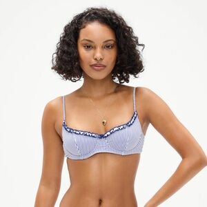 Cola Striped Underwire Bikini Top - XXL